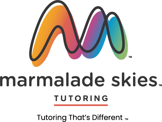 Marmalade Skies Tutoring logo with tagline