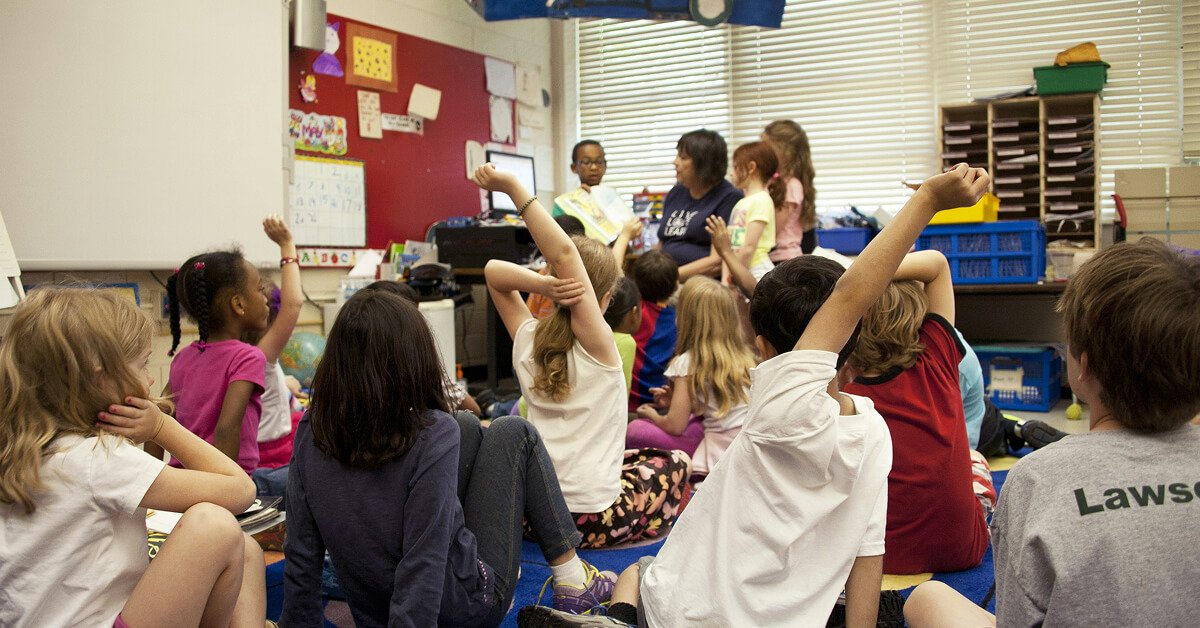 Second grade classroom